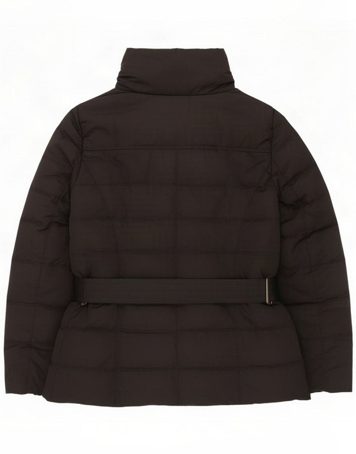 Zara Damen Wattierte Jacke UK 18 XL Schwarz Polyester