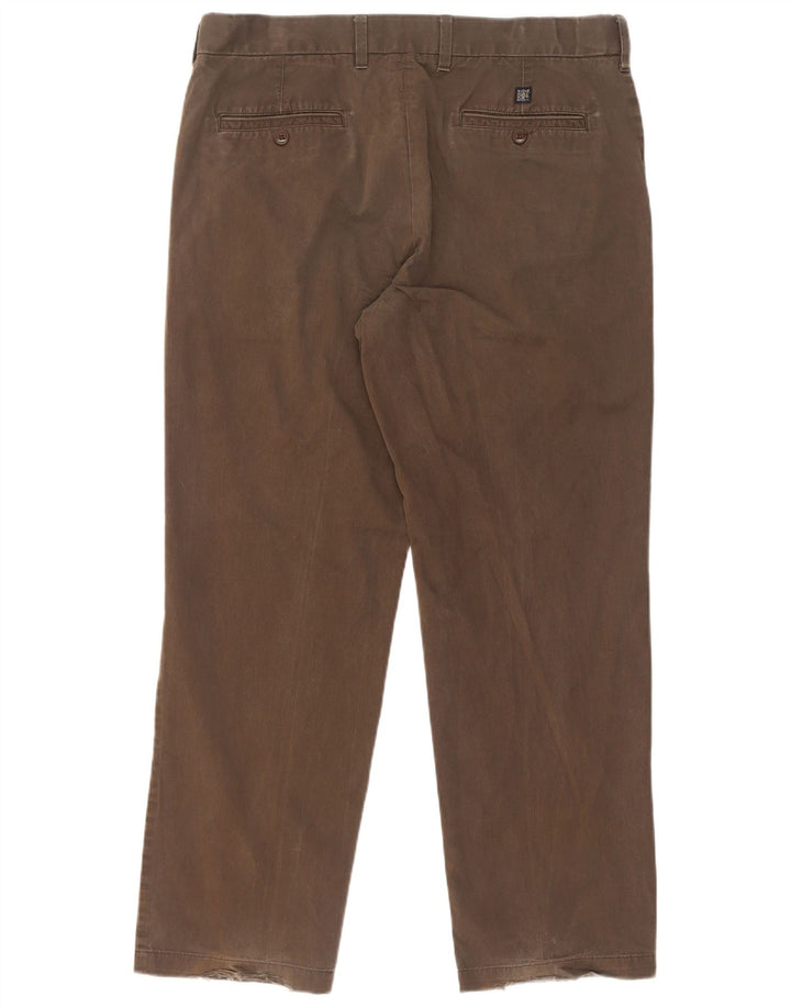 Marks & Spencer Herren-Chinohose, normal, W36, L31, Khaki, Baumwolle