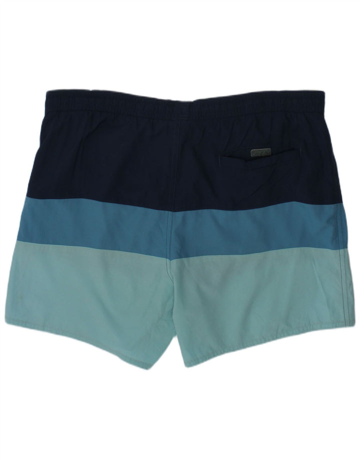 Adidas Badeshorts für Jungen, 13–14 Jahre, marineblaues Farbblock-Polyester