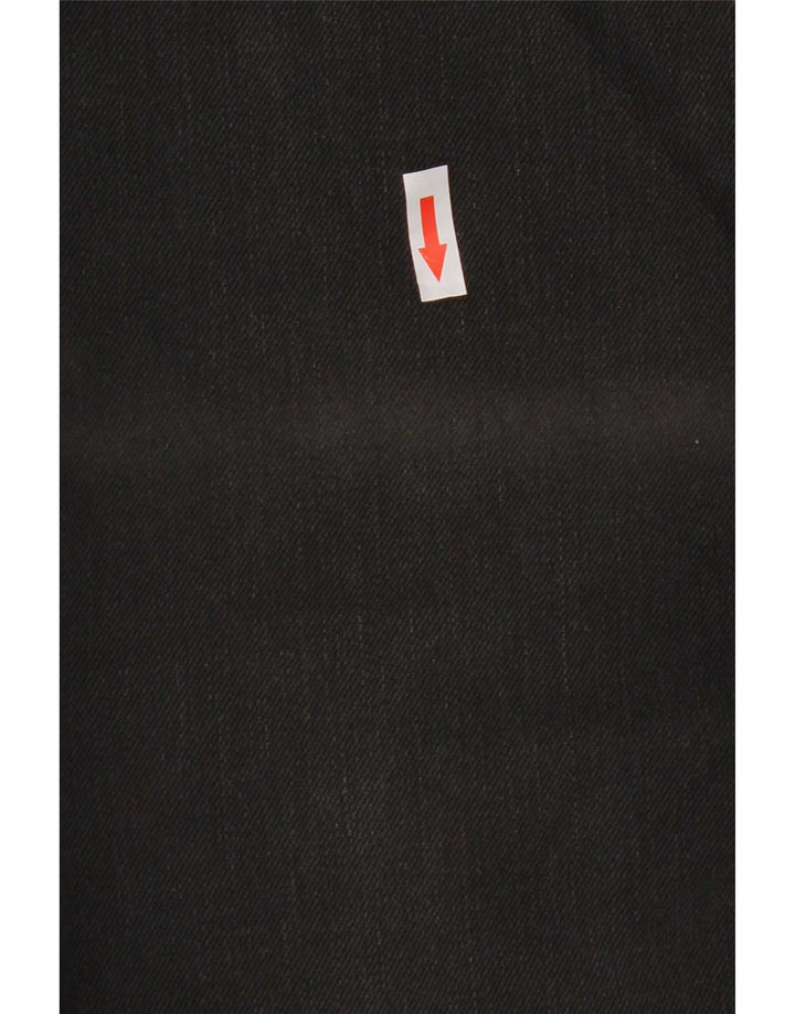 Hugo Boss Herren Straight Jeans W32 L34 Schwarze Baumwolle