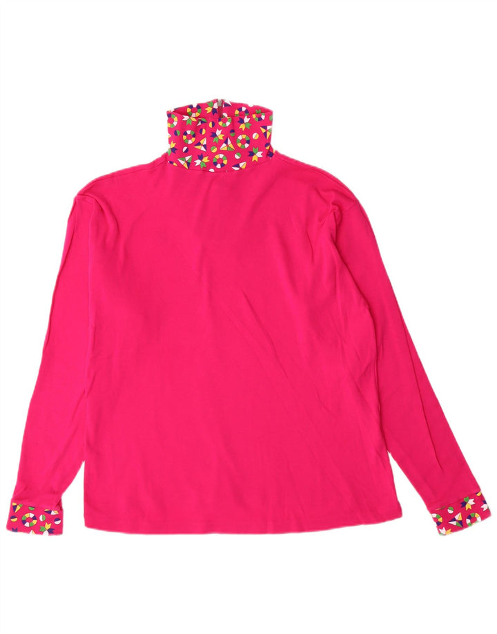 Conte of Florence Damen Top Langarm IT 42 Mittelrosa Baumwolle