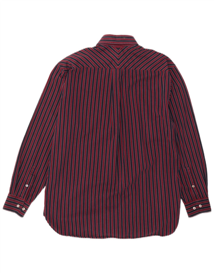 Tommy Hilfiger Herrenhemd, klein, rot gestreift, Baumwolle