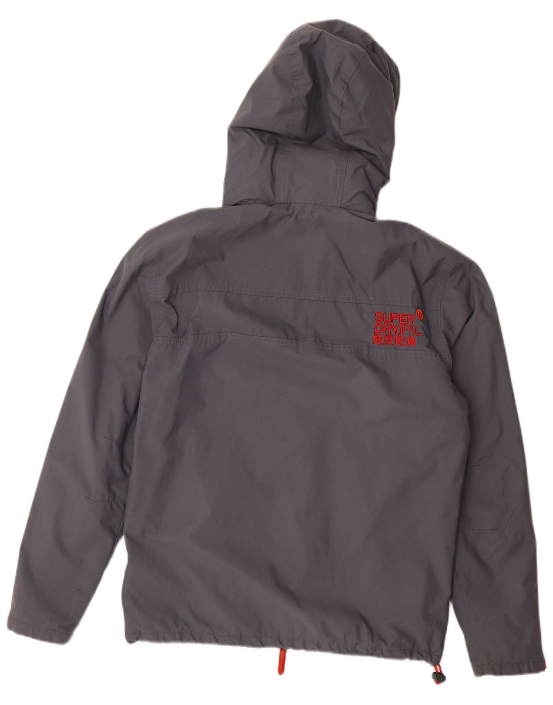 SUPERDRY Herren Windhiker Windjacke mit Kapuze, UK 38, Mittelgrau