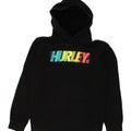 HURLEY Boys Graphic Hoodie Jumper 13-14 Years XL Black Cotton | Vintage Hurley | Thrift | Second-Hand Hurley | Used Clothing | Messina Hembry 