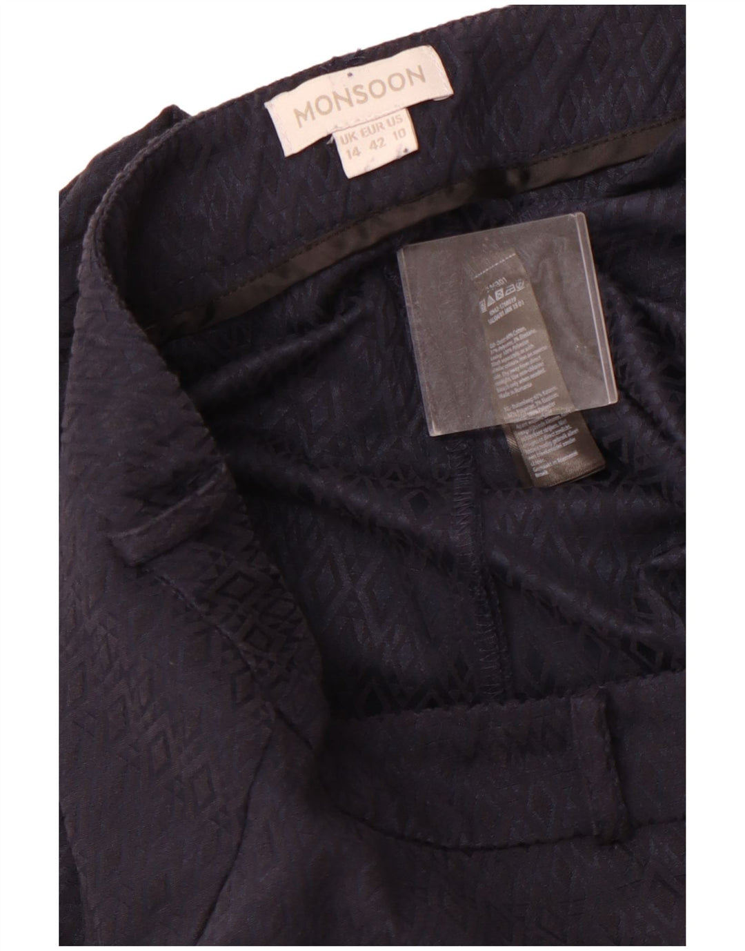 MONSOON Damen Freizeithose UK 14 Large W34 L29 Marineblau