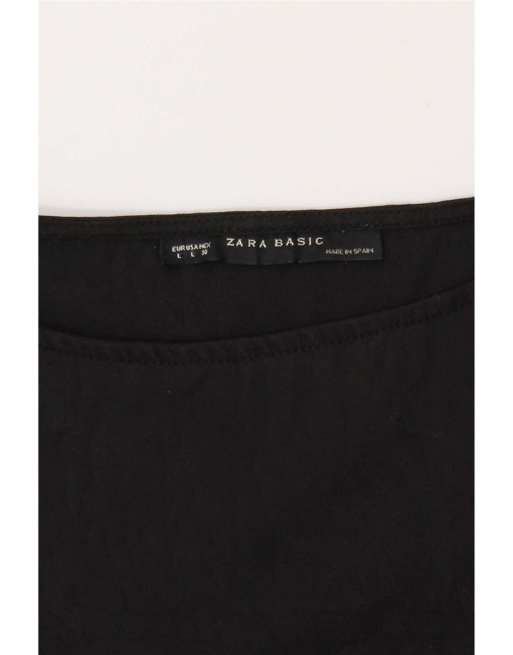 Zara Damen Bubble Kleid UK 16 Large Schwarz