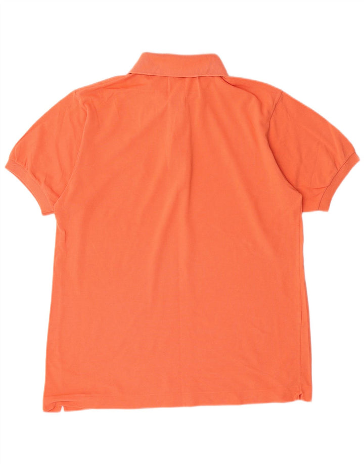 Lacoste Herren-Poloshirt, Größe 4, mittelorange Baumwolle