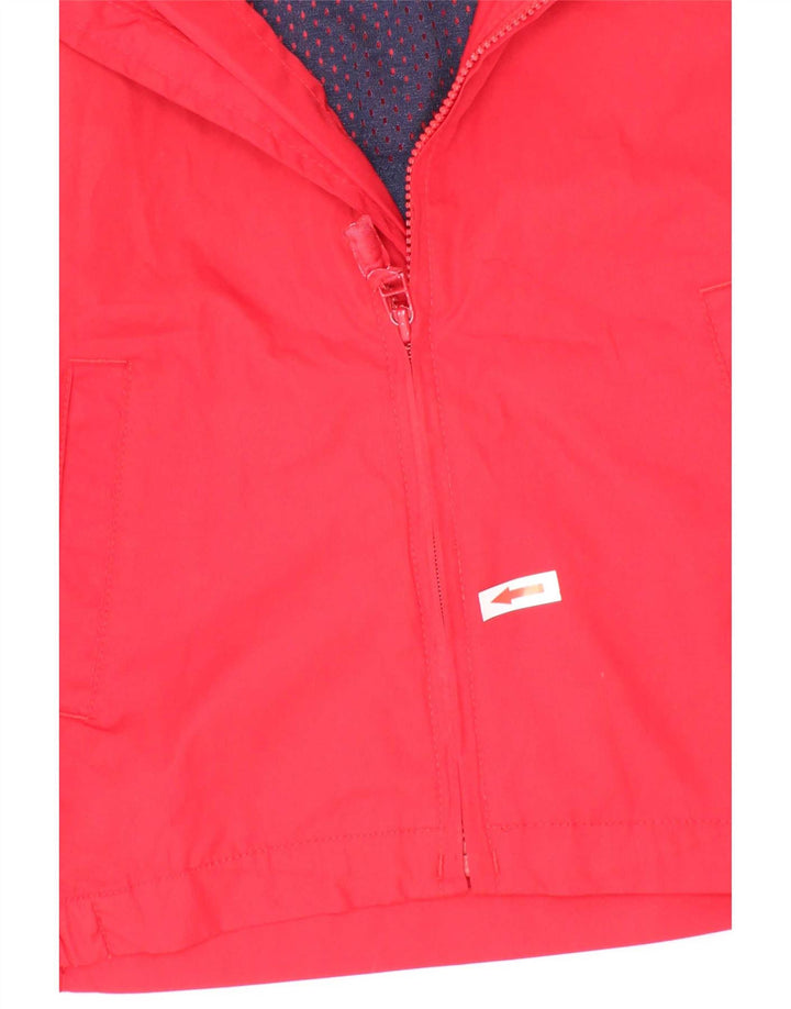 Tommy Hilfiger Jungen-Bomberjacke mit Kapuze, 4–5 Jahre, rotes Farbblockdesign