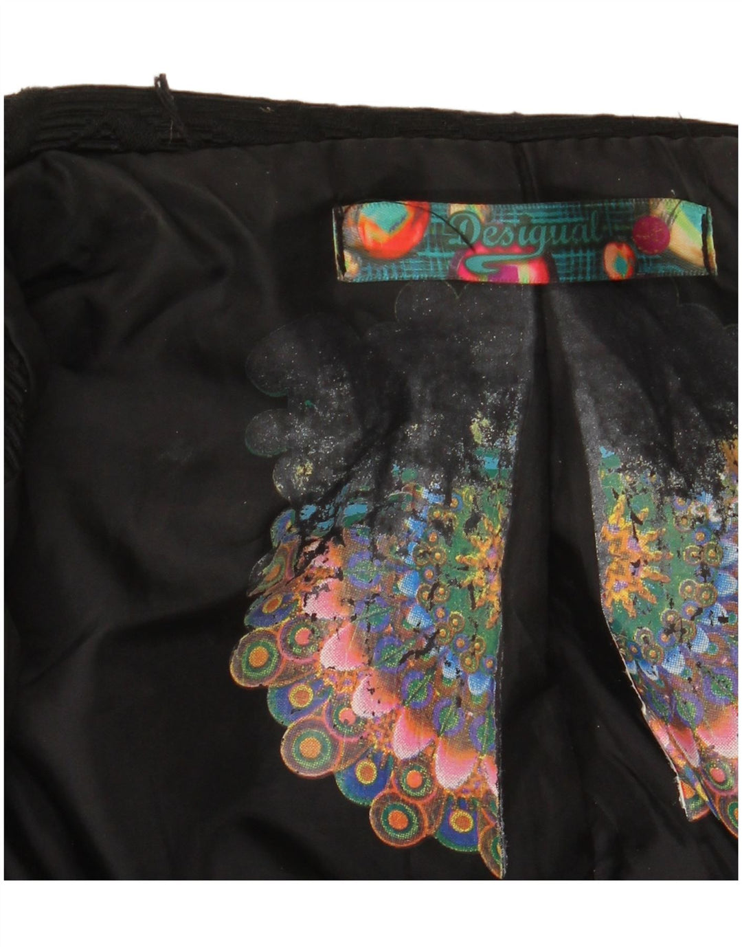 Desigual Damen Mantel EU 46 XL Schwarz