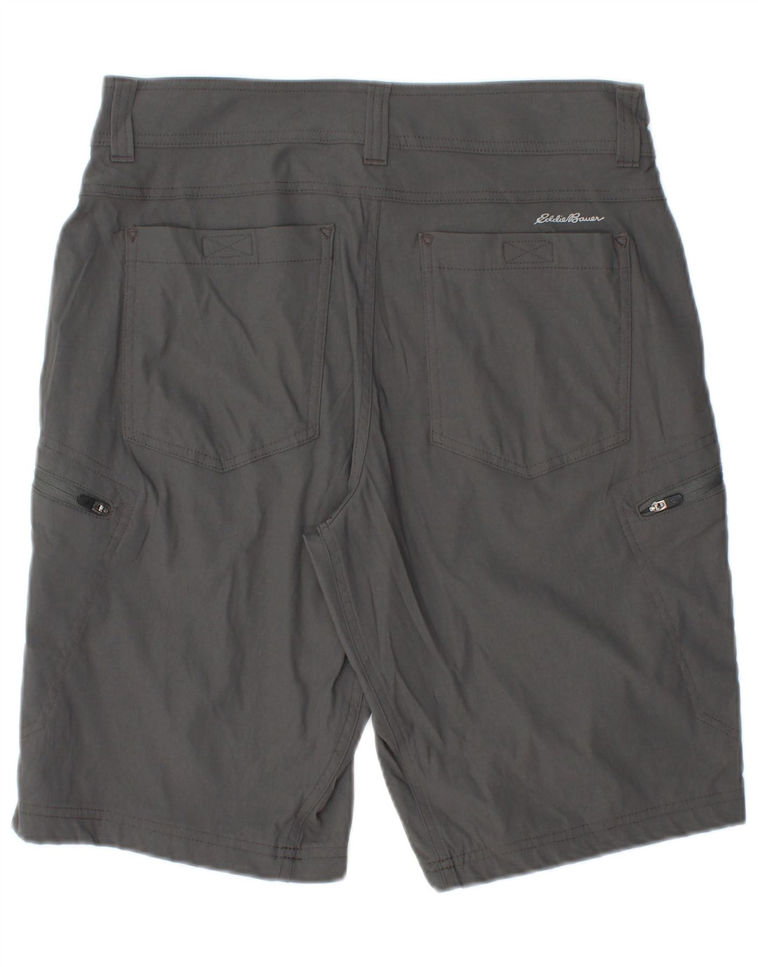 EDDIE BAUER Herren Cargoshorts W32 Mittelgraues Nylon
