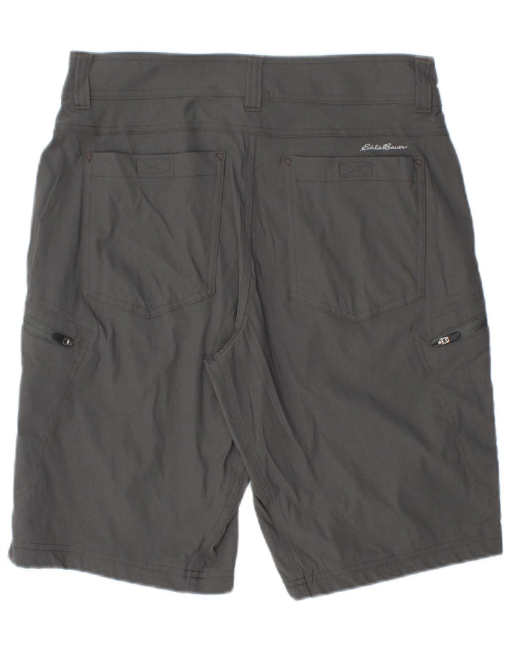 EDDIE BAUER Herren Cargoshorts W32 Mittelgraues Nylon