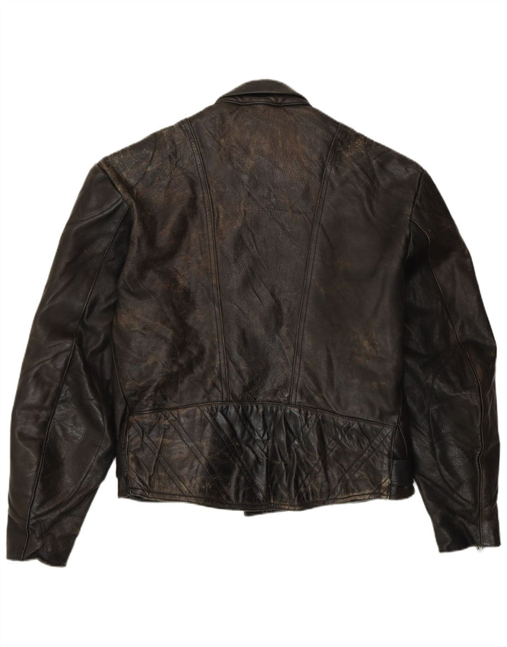Harro Herren-Leder-Racer-Jacke IT 52 XL, schwarzes Leder