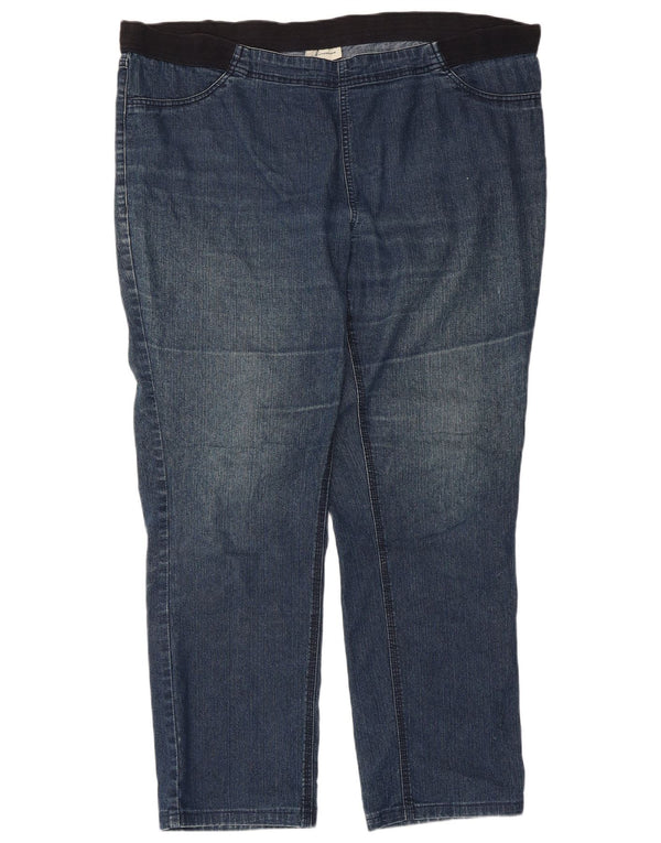 Marks & Spencer Damen Autograph Straight Jeans UK 18 XL W44 L29 Blau