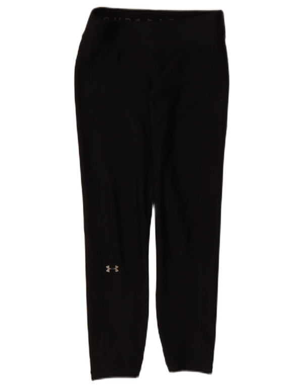 Under Armour Damen Heat Gear Leggings UK 8 Small Schwarz