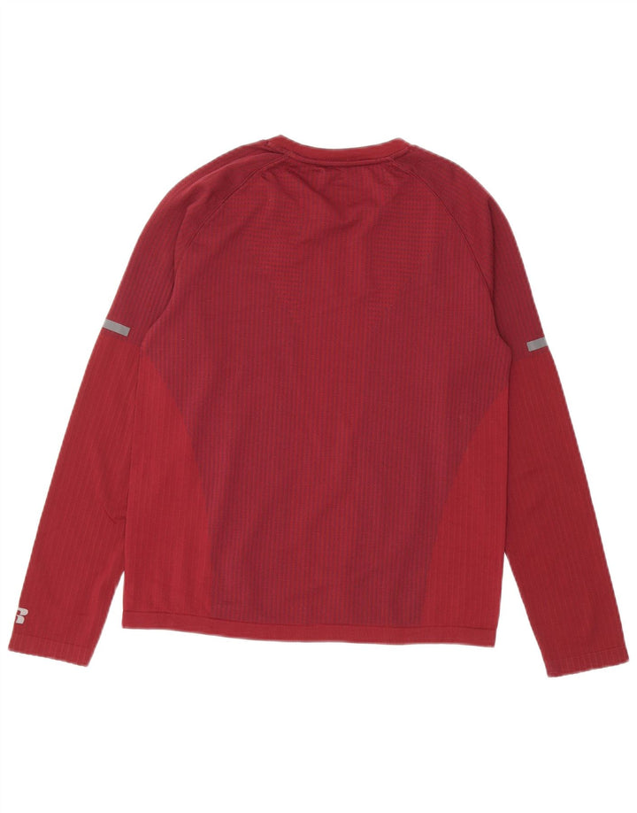 RUSSELL ATHLETIC Dri-Power Top für Jungen, langärmlig, 10–11 Jahre, Größe L, Kastanienbraun