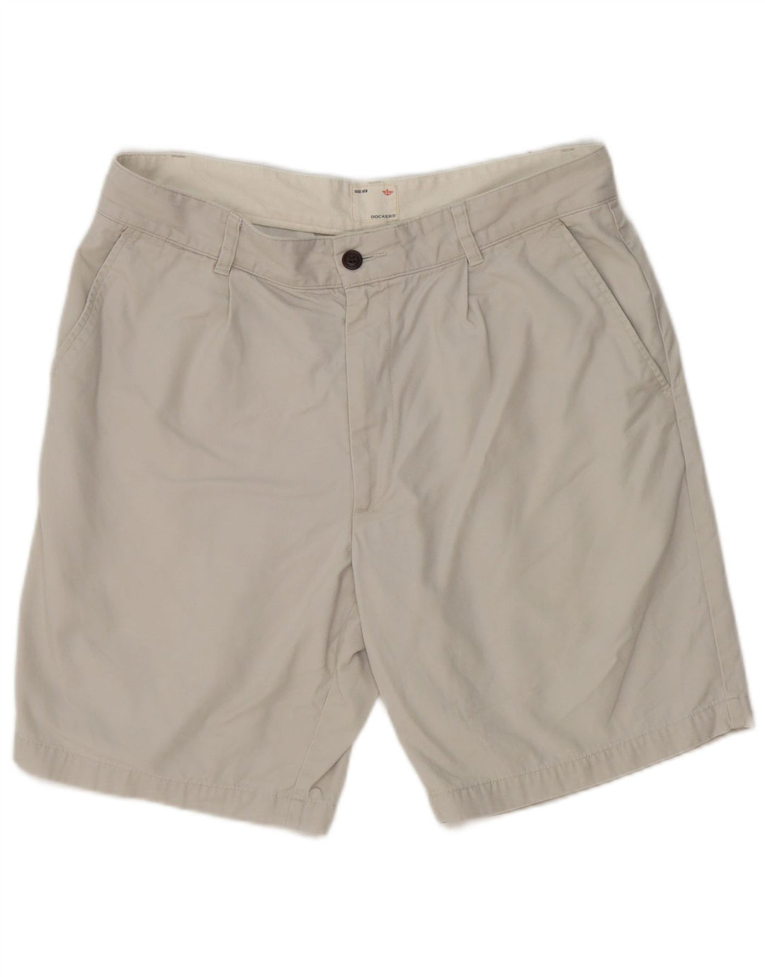 Dockers Herren Khakis Chino Shorts W34 Große graue Baumwolle