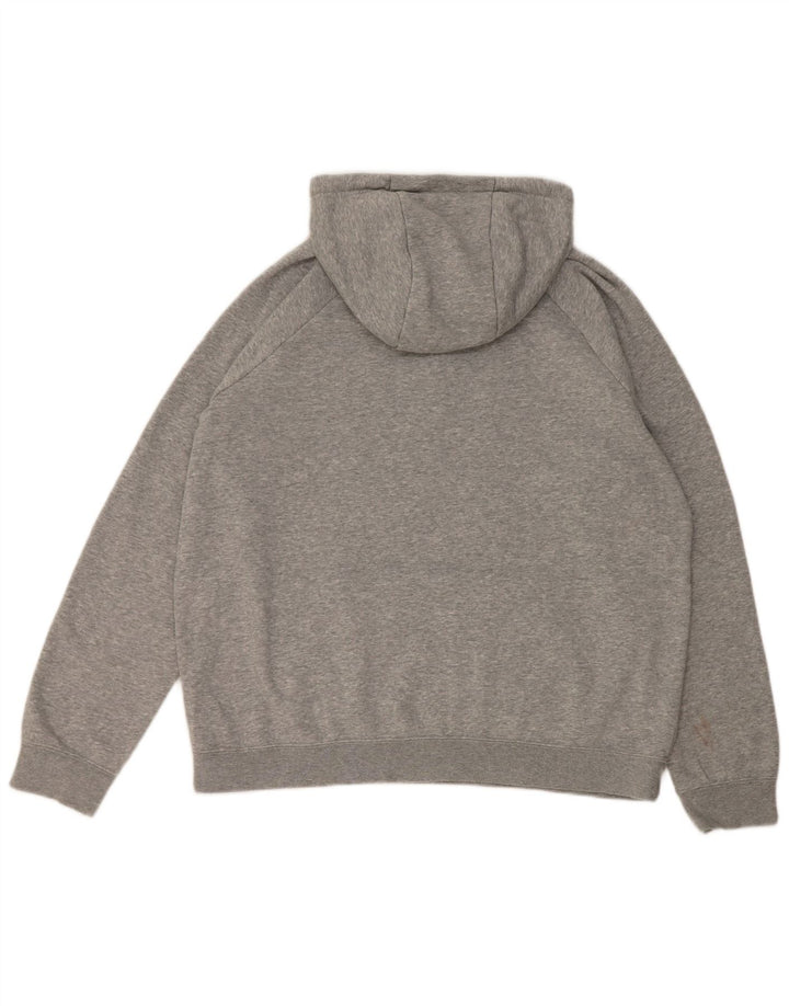 Nike Herren-Kapuzenpullover, groß, grau gefleckte Baumwolle