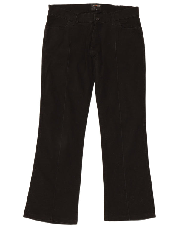 Energe Damen Bootcut Freizeithose W33 L30 Schwarz Baumwolle
