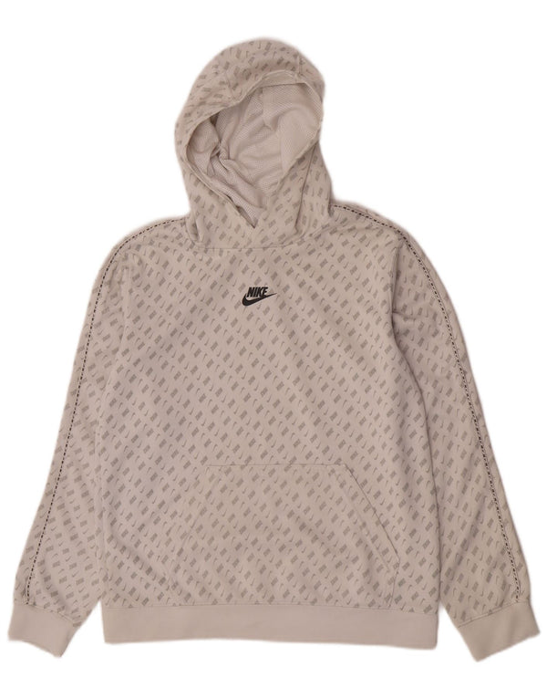 Nike Kapuzenpullover mit Grafik für Jungen, 13–14 Jahre, XL, weißes Polyester