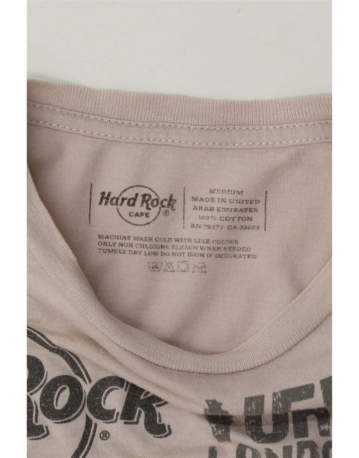 Hard Rock Cafe Herren Prague Graphic T-Shirt Top aus mittelweißer Baumwolle