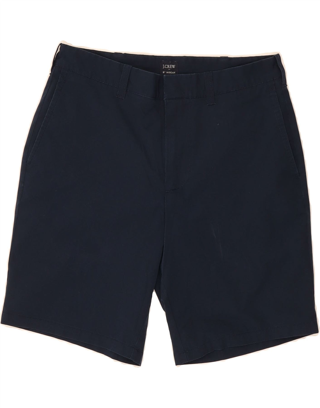 J. CREW Mens Chino Shorts W30 Medium  Navy Blue Polyester Vintage J. Crew and Second-Hand J. Crew from Messina Hembry 