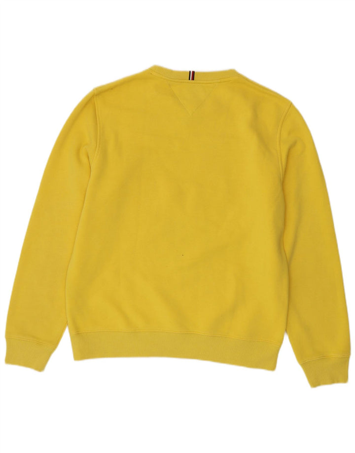 Tommy Hilfiger Herren-Sweatshirt mit Grafik, mittelgelbe Baumwolle