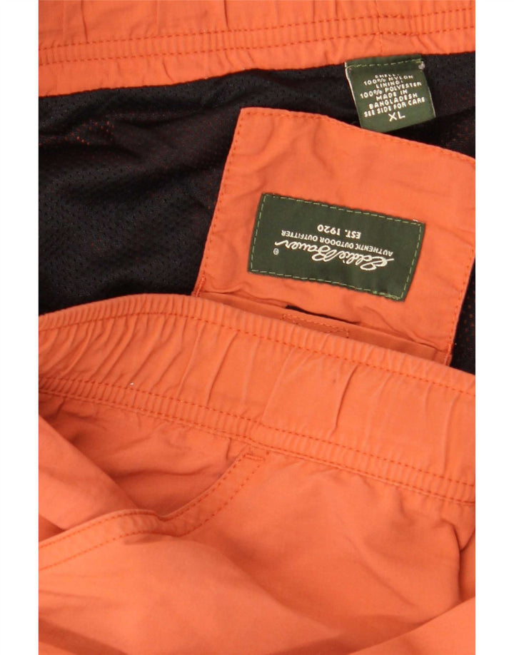 Eddie Bauer Herren Sportshorts XL Orange Nylon