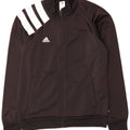 Adidas Herren-Trainingsanzug-Top-Jacke, großes schwarzes Farbblock-Polyester