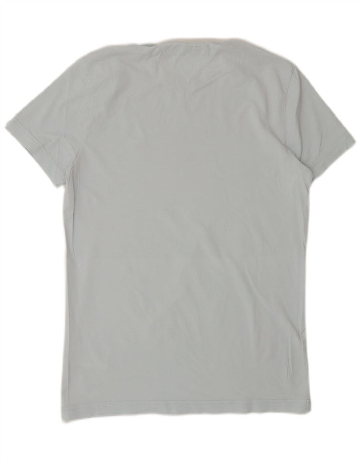 TOMMY HILFIGER Herren Extra Slim T-Shirt Top Small Blau Baumwolle