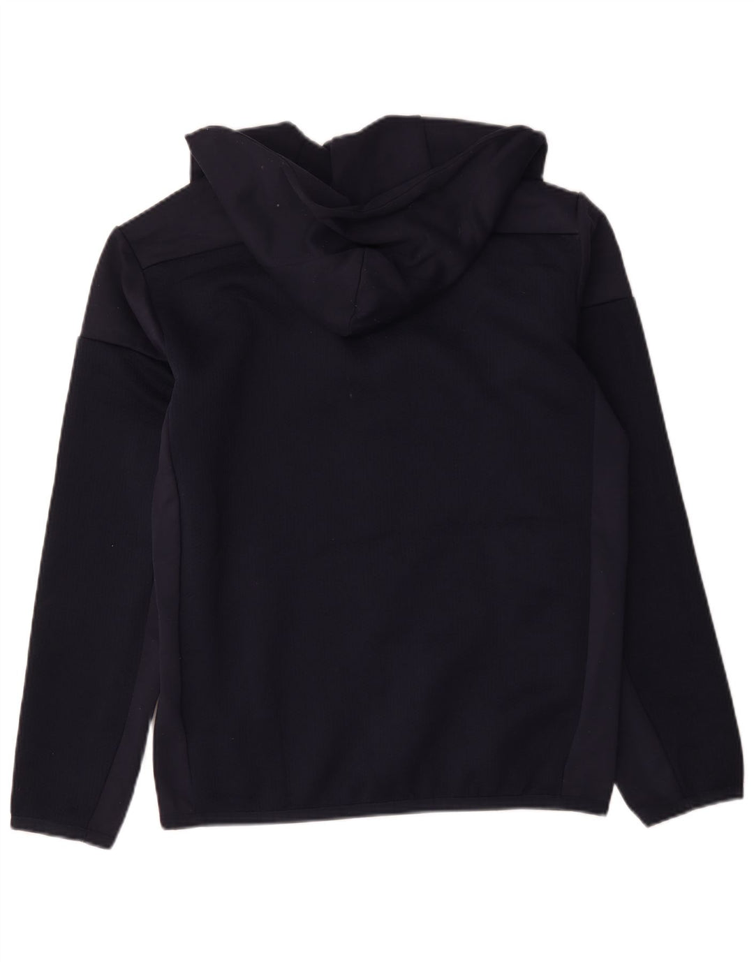 Adidas Herren-Kapuzenpullover mit Reißverschluss, mittleres marineblaues Farbblock-Polyester