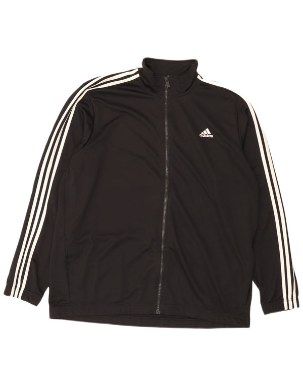 Adidas Herren Regular Fit Trainingsanzug Top Jacke 2XL Schwarz Sport