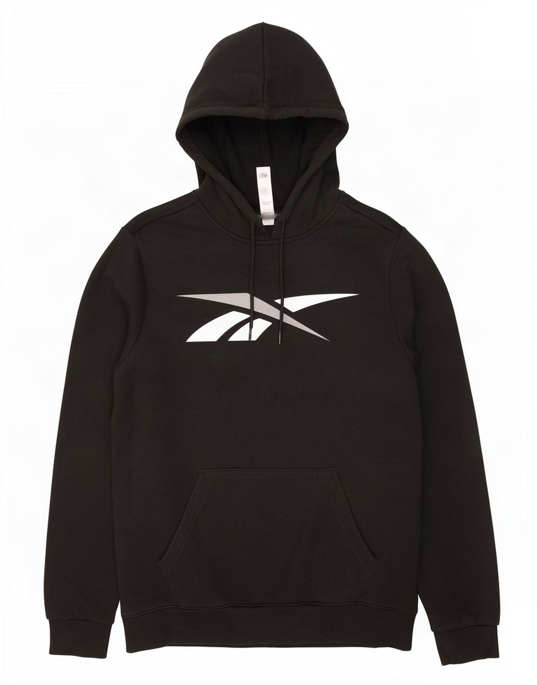 Reebok Herren Graphic Hoodie Pullover Mittelschwarze Baumwolle