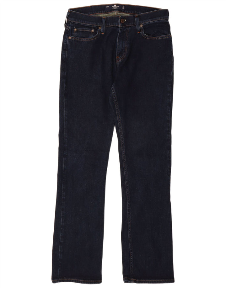 HOLLISTER Bootcut-Jeans für Damen, W30, L32, marineblaue Baumwolle