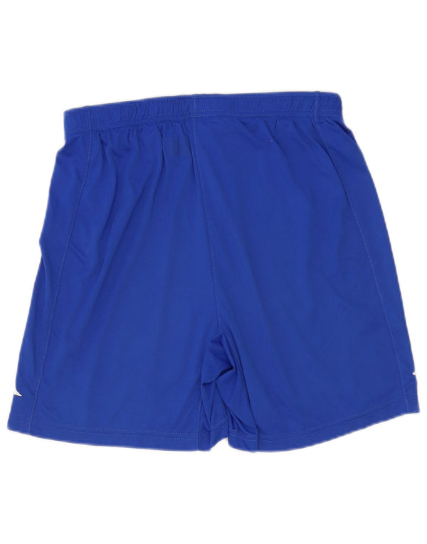 Kappa Herren Graphic Sport Shorts Mittelblaues Polyester