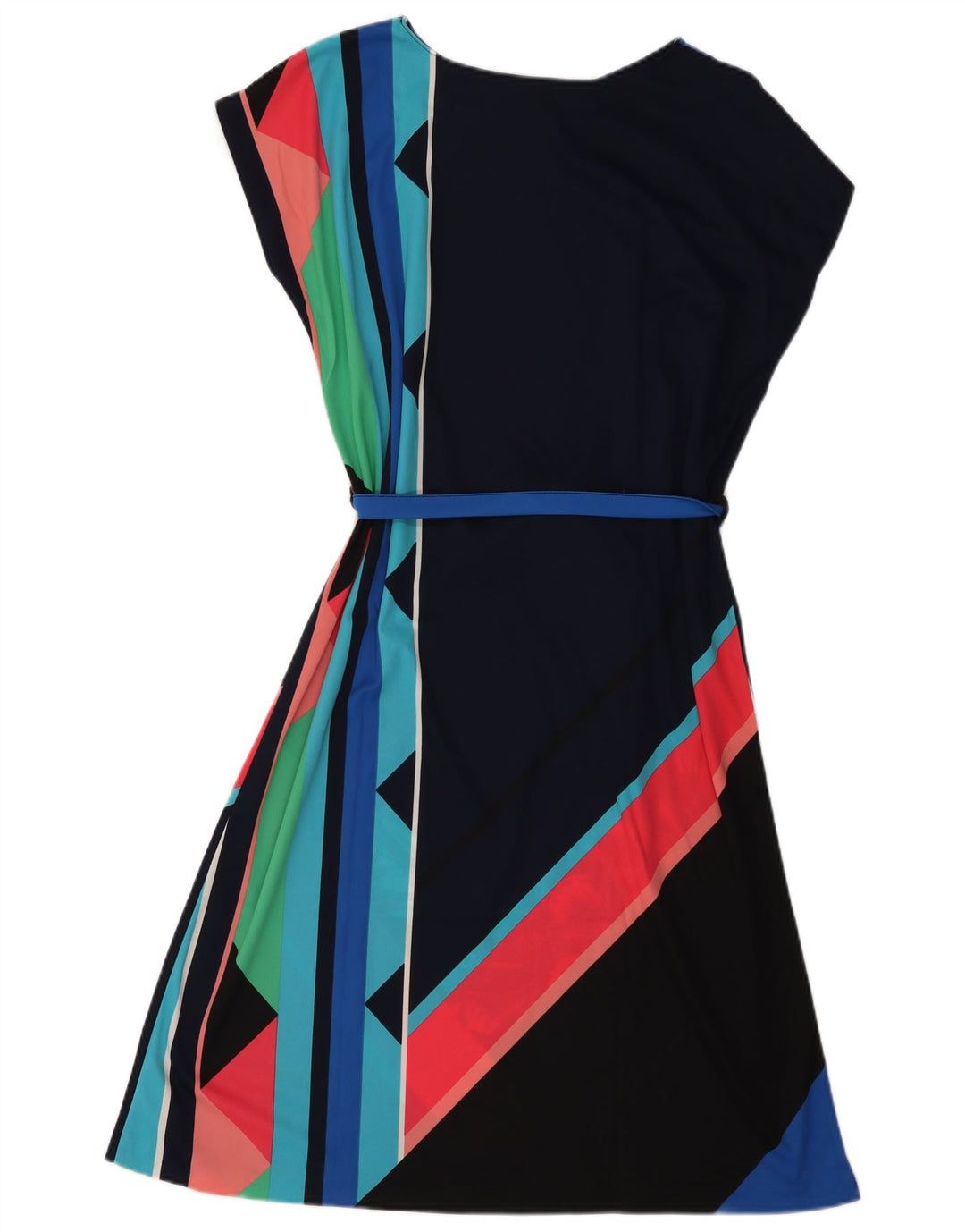 C&A Damen-A-Linien-Kleid, UK 22 3XL, mehrfarbiges Blumenmuster, Polyester