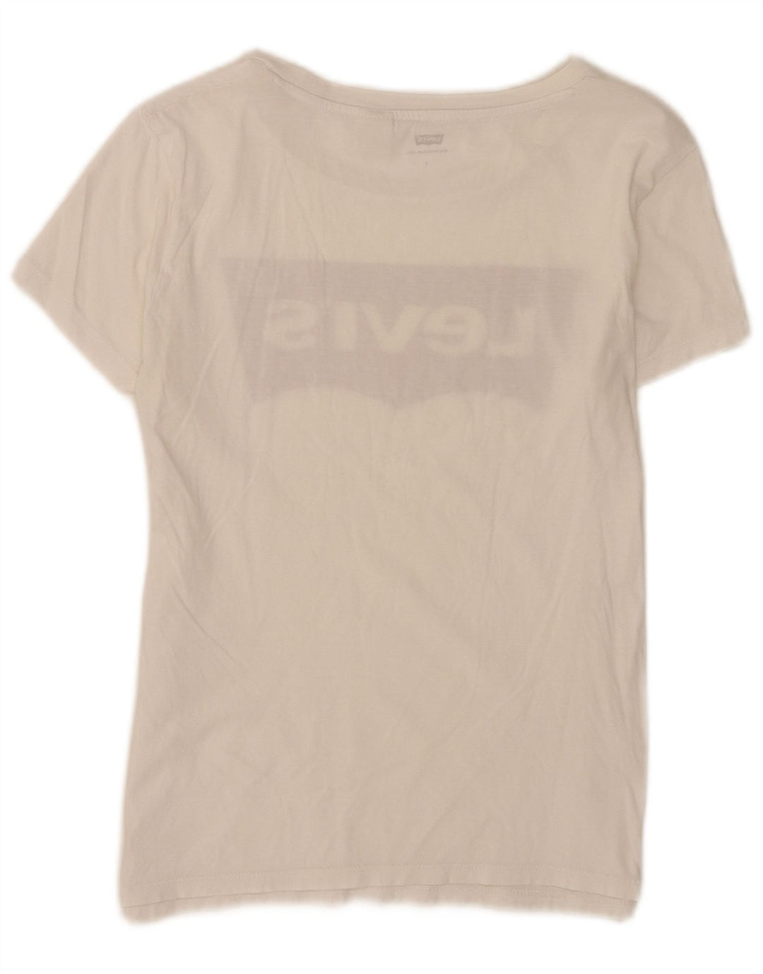 Levi's Damen-T-Shirt mit Grafik, UK 10, Größe S, Weiß