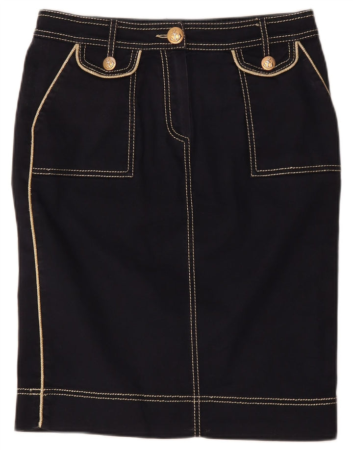 Clips Damen-Jeansrock W30, mittelmarineblaue Baumwolle