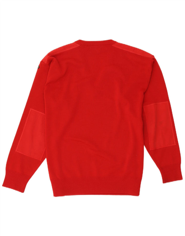 Paul & Shark Herren-Pullover mit V-Ausschnitt, XL, rote Wolle