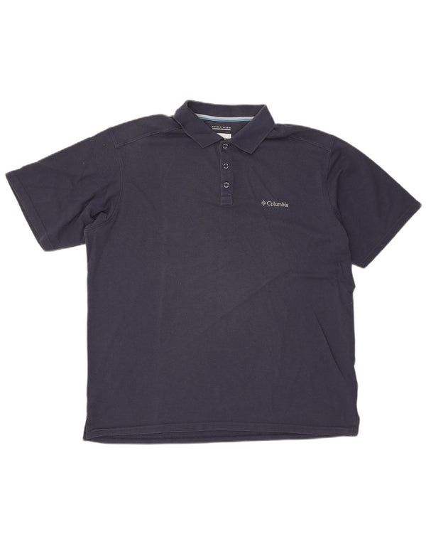 Columbia Herren Omni-Wick Poloshirt XL Marineblau Baumwolle
