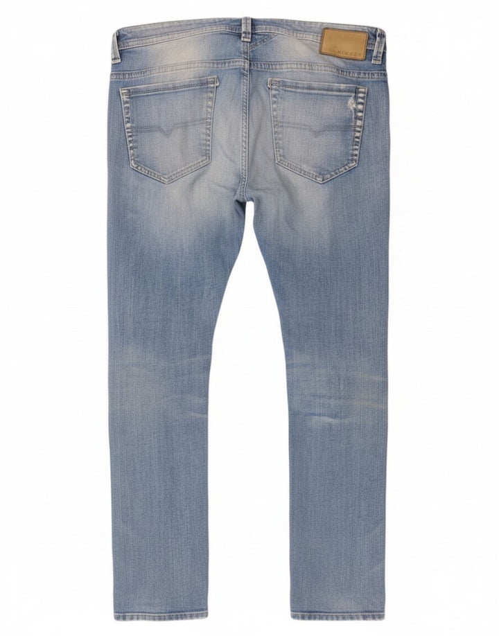 Diesel Herren Thavar Slim Jeans W34 L32 Blaue Baumwolle