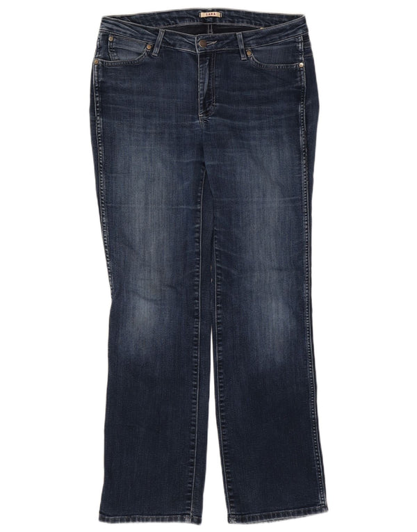 Wrangler Damen Sara Straight Jeans W32 L32 Blaue Baumwolle