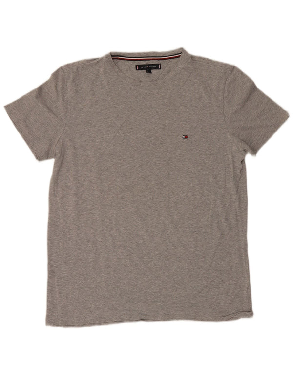 Tommy Hilfiger Herren T-Shirt Top Large Grau meliert