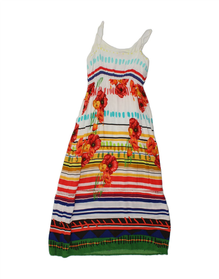 DESIGUAL Womens Sundress EU 38 Medium Multicoloured Floral Viscose Vintage Desigual and Second-Hand Desigual from Messina Hembry 
