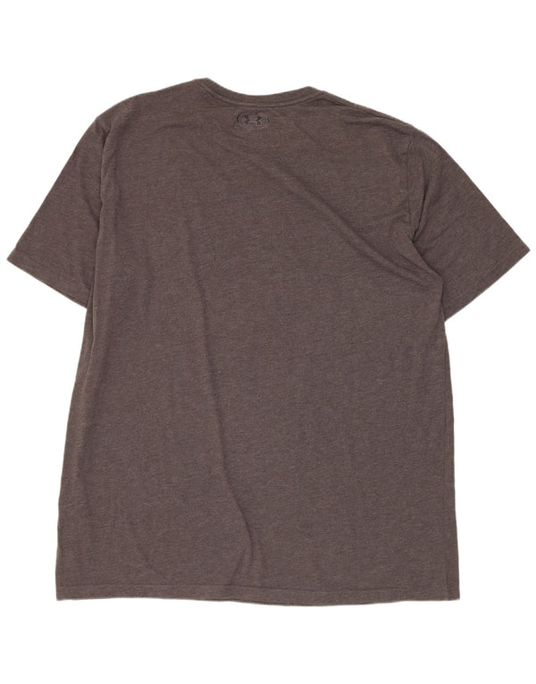 Under Armour Herren Grafik T-Shirt Top 2XL Grau Baumwolle