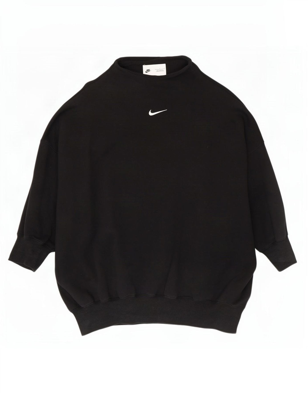 Nike Damen-Sweatshirt in Übergröße, Größe UK 16, Größe L, Schwarz, Baumwolle