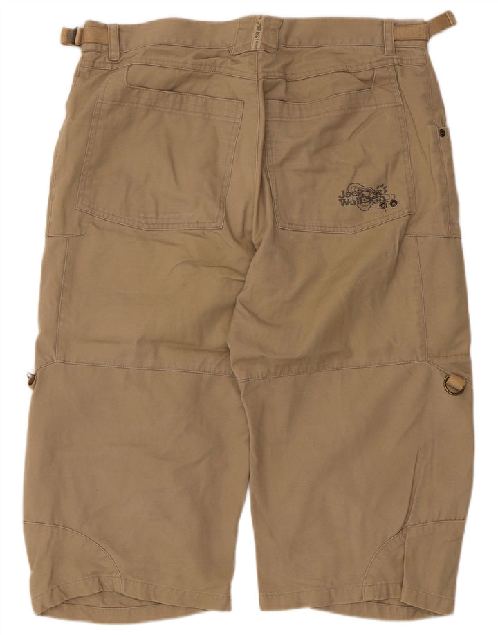 Jack Wolfskin Herren Cargo-Bermudashorts W33 Large Beige Baumwolle