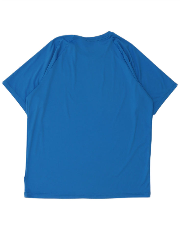 Nike Herren Dri Fit T-Shirt Top, Größe L, Blau