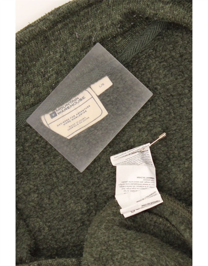 Mountain Warehouse Herren-Trainingsanzug-Oberteiljacke, großes, khakifarbenes, gesprenkeltes Polyester
