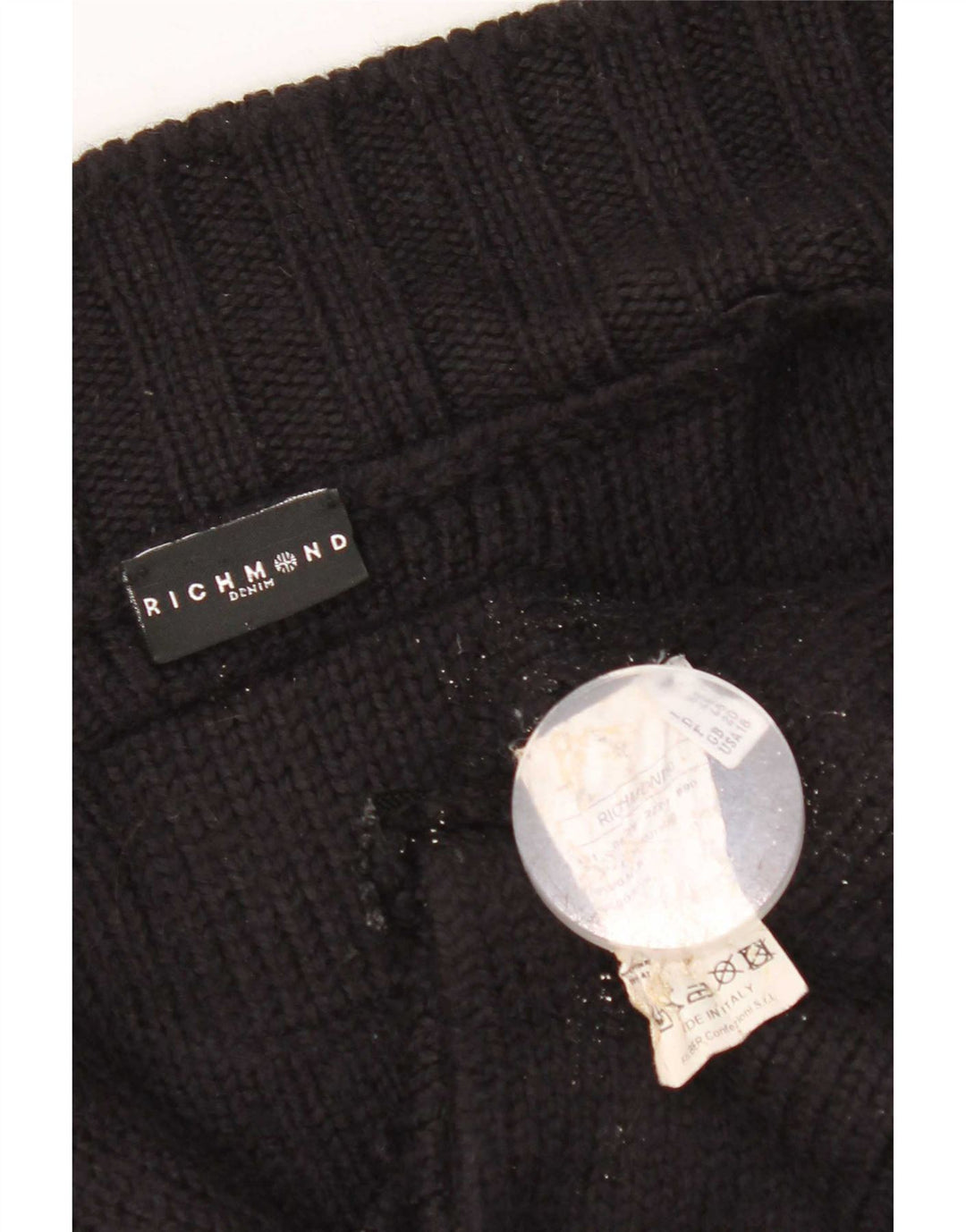 Richmond Damen Strickjacke UK 20 2XL Schwarze Wolle