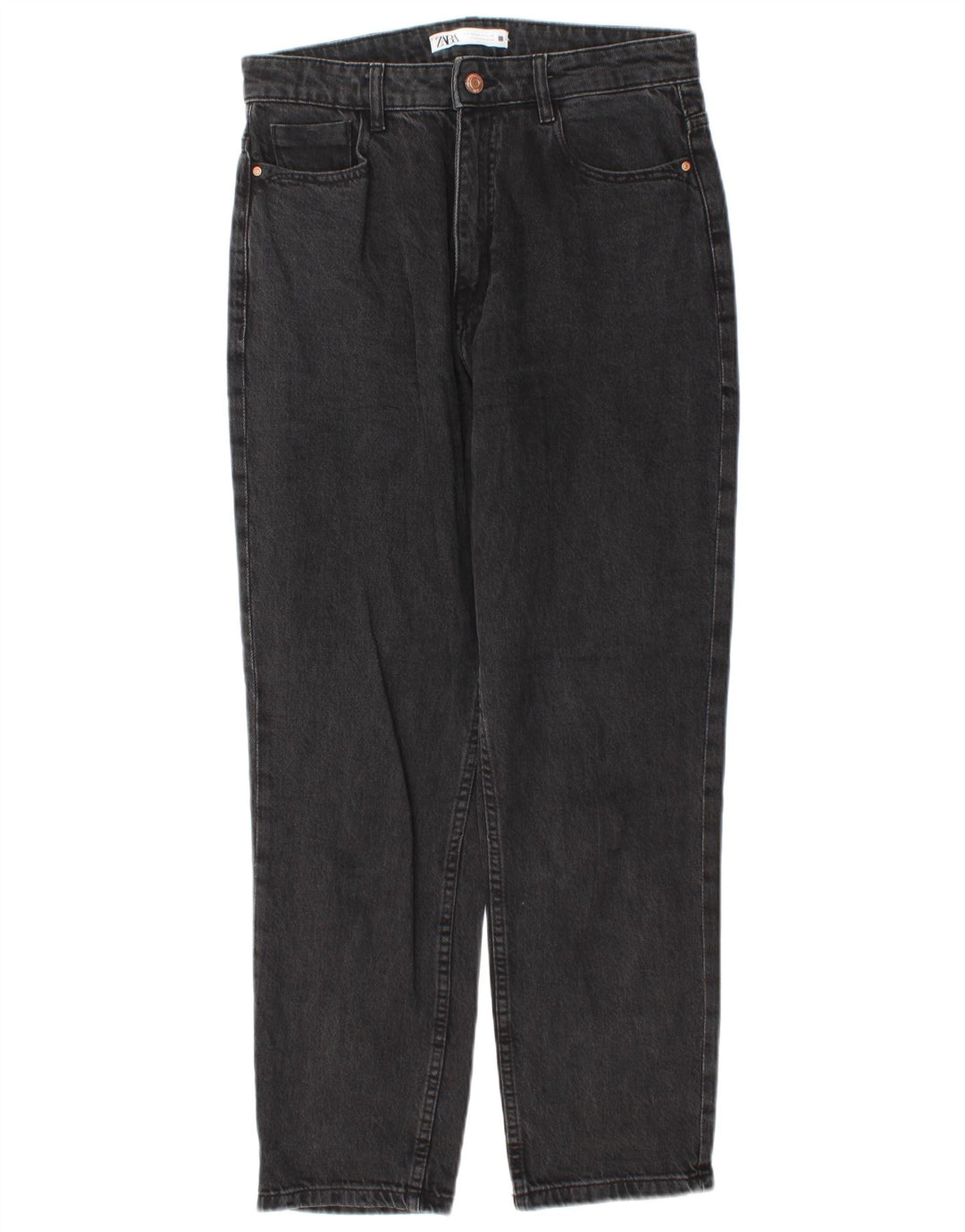 Zara Damen Tapered Jeans EU 40 Medium W30 L28 Grau
